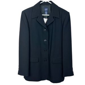 GAP Navy Blue 4 Button Blazer Jacket Size 8 NWT